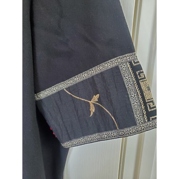 Mouftah El Chark Modern Orient Handmade Lebanon Ornate Wool Unisex Long Jacket - Picture 10 of 11